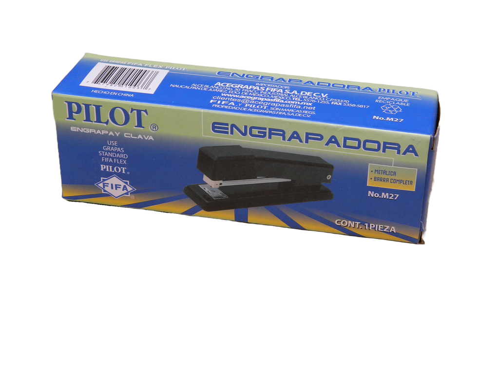 Engrapadora Metalica Negra Tira Completa M27 Pilot