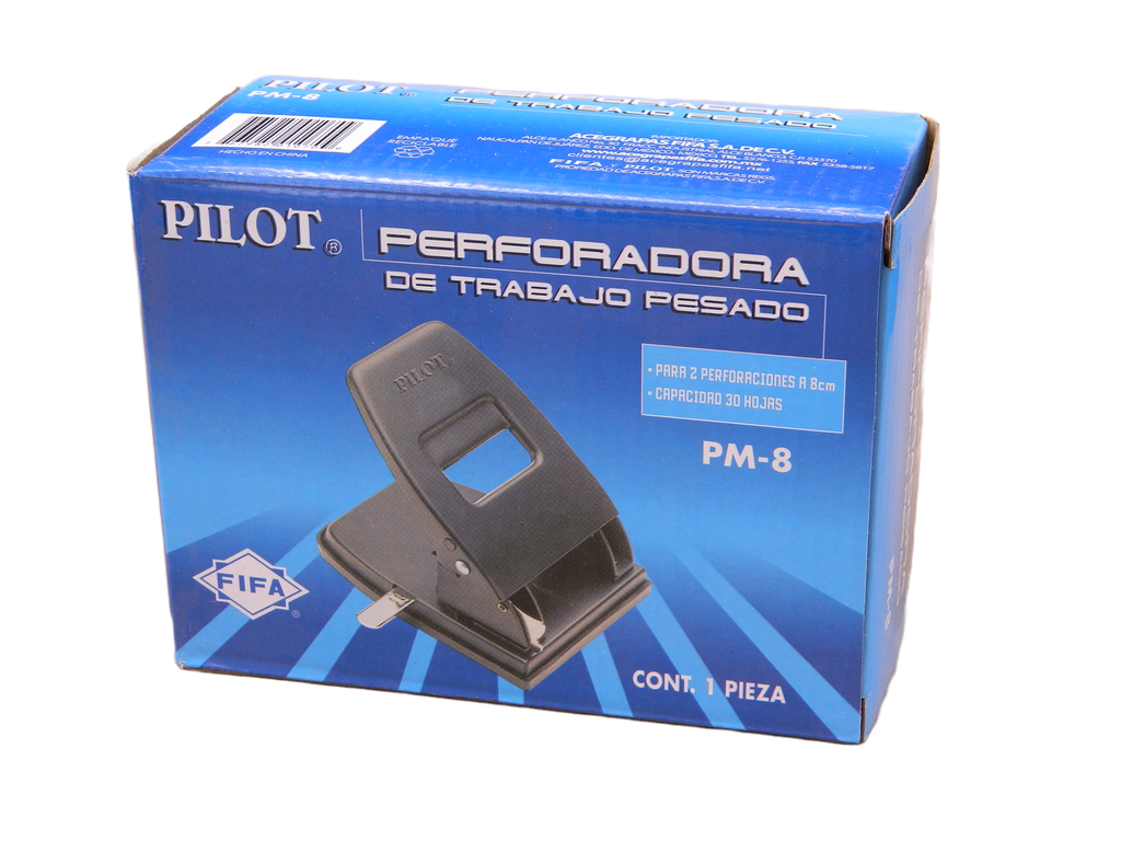 Perforadora Acero 2 Orificios HD 30 hjs PM-8 Pilot