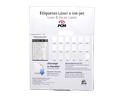 Etiqueta Laser Blanca 4 x 1.5" C/ 100 hjs Pcm