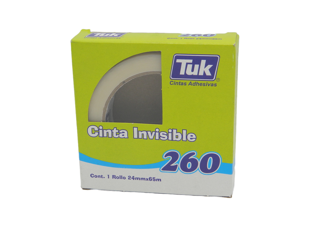 Cinta Invisible T-260 24 x 65 C/ 10 pzs Tuk