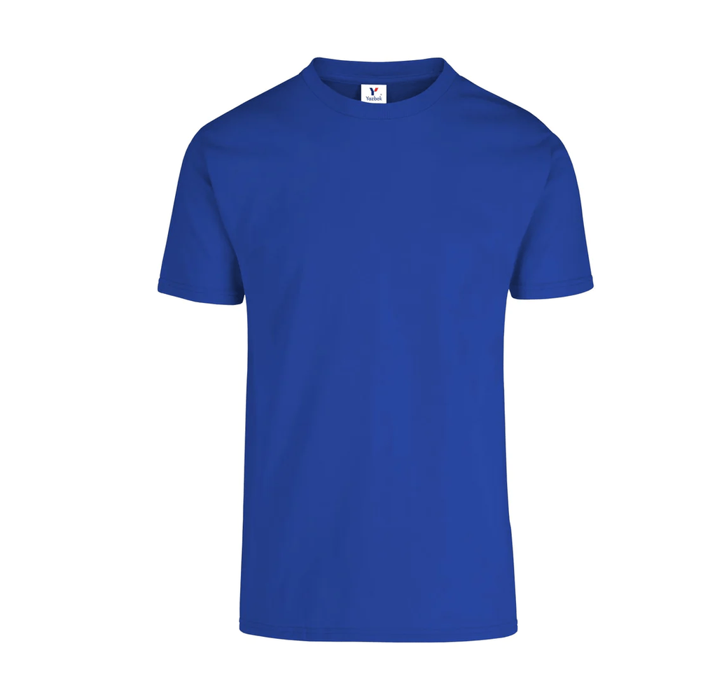 Playera Caballero Cuello Redondo Manga Corta 100% Algodón Azul Royal Chica Yazbek