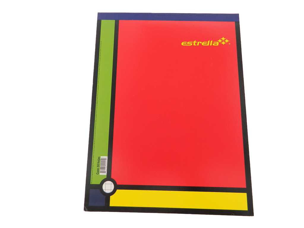 Block Cuadro 7 T/ Carta C/ 50 hjs Estrella