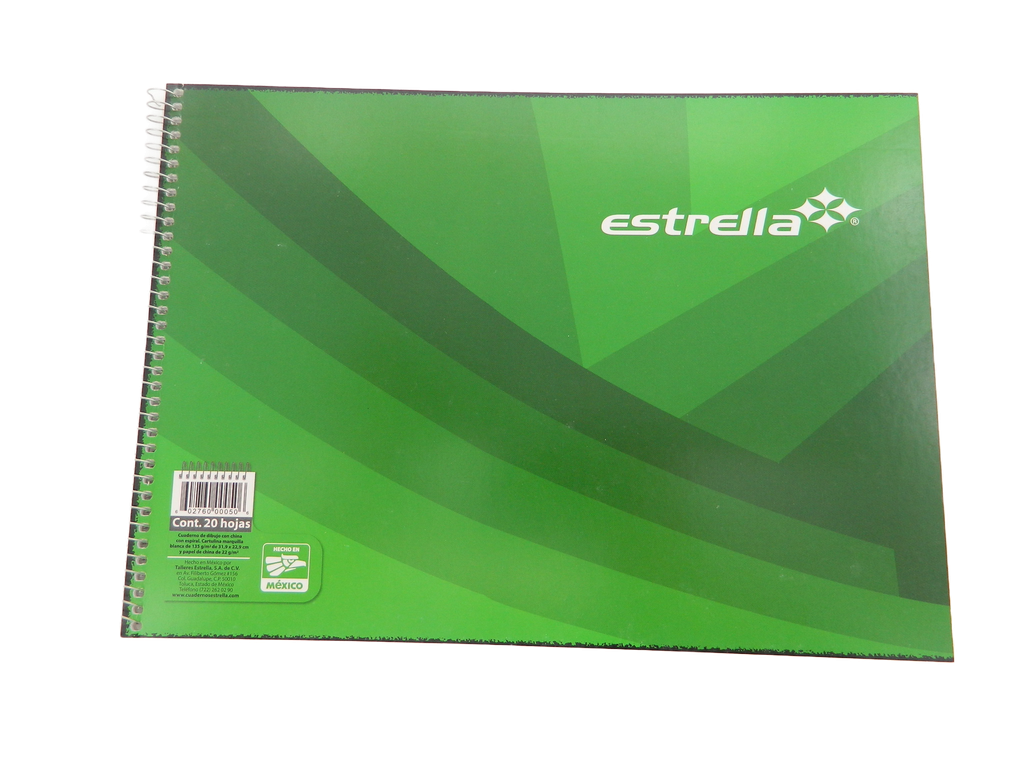 Cuaderno Dibujo C/ China C/ 20 hjs Estrella