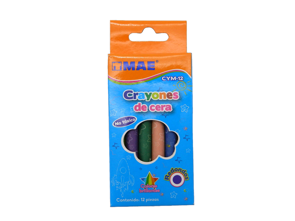 Crayones Estandar C/ 12 pzs Mae