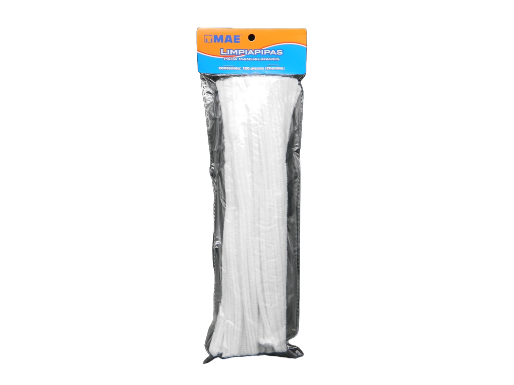 Limpiapipas Blanco C/ 100 pzs Mae