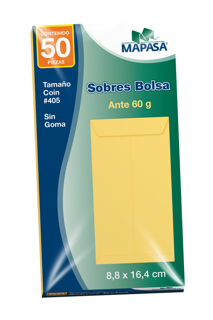 Sobre Coin #5 Ante 8.8 x 16.4 cms C/ 50 pzs Arpapel