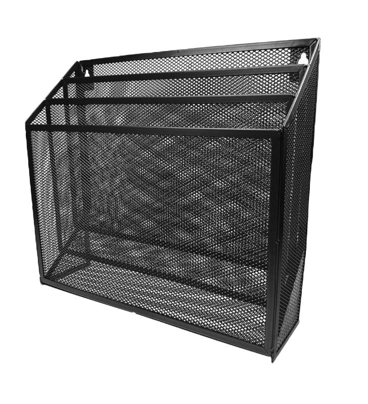 Clasificador Escalonado Organifolder Mesh Negro Sablon