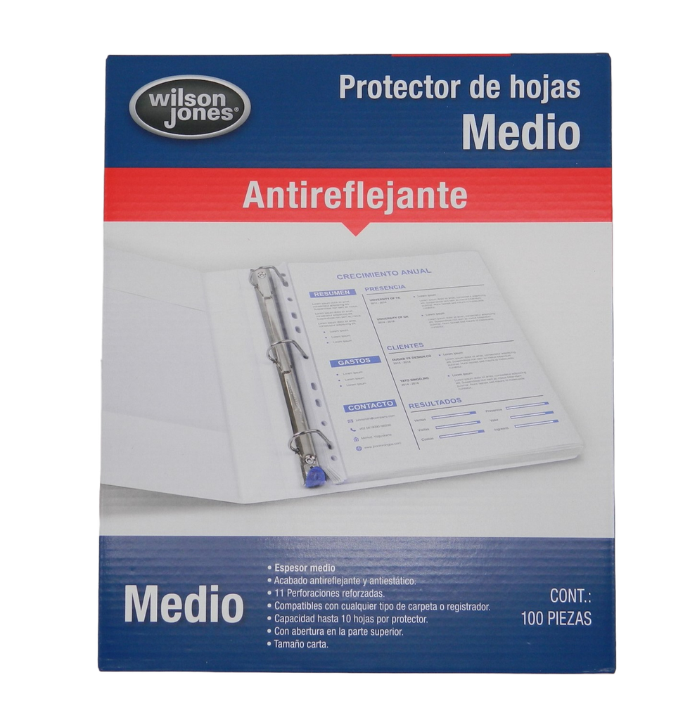 Protector de Hojas T/ Carta Medio C/ 100 pzs Acco