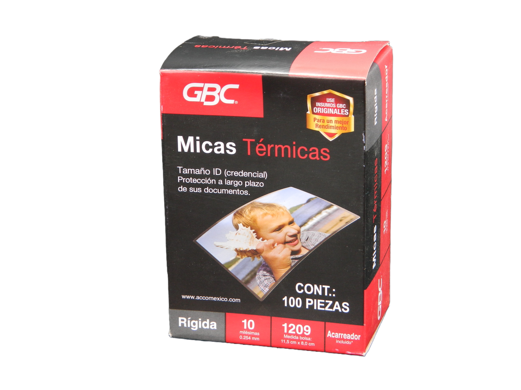 Mica Termica 8 x 11.5 1209 C/ 100 pzs Gbc