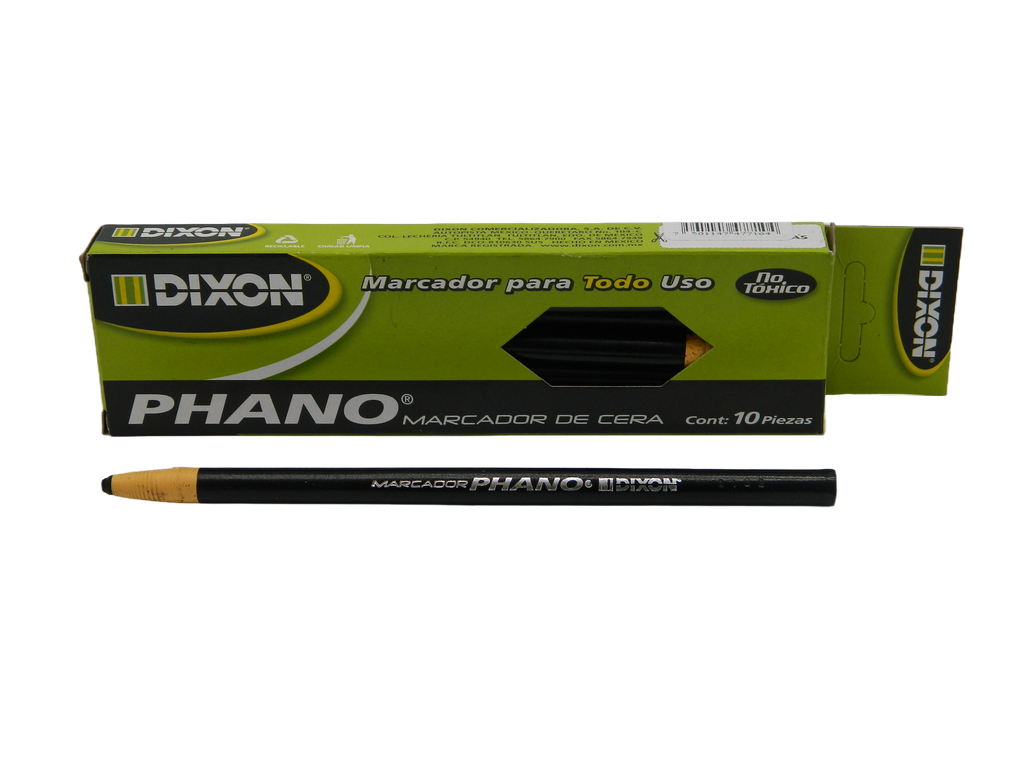 Marcador Cera Phano Negro C/ 10 pzs Dixon