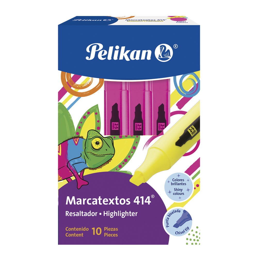 Marcatexto 414 Rosa C/ 10 pzs Pelikan