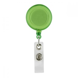 [001736] Portagafete Retractil Verde PromoOpcion