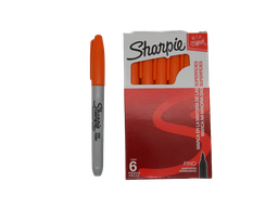 [002295] Marcador Sharpie P/ Fino Naranja C/ 6 pzs Newell