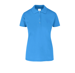 [002435] Polo Pique Dama Manga Corta 50% Algodón 50% Poliester Turquesa Extra Grande Yazbek