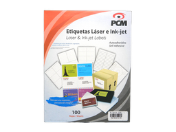 [002572] Etiqueta Laser Blanca 4.25 x 5.5" C/ 100 hjs Pcm