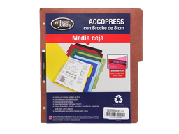 [002598] Folder Accopress C/ Broche T/ Carta Caoba C/ 10 pzs Acco