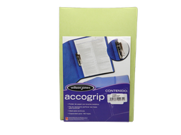 [002618] Folder Accogrip C/ Palanca T/ Oficio Verde Claro C/ 4 pzs Acco