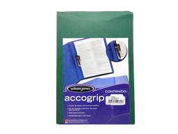 [002619] Folder Accogrip C/ Palanca T/ Oficio Verde Obscuro C/ 4 pzs Acco
