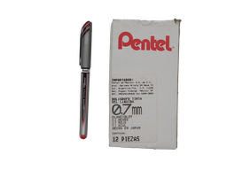 [002769] Pluma Energel 0.7 mm P/ Fino Rojo C/ 12 pzs BL27 Pentel