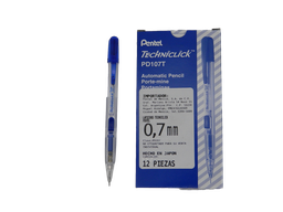 [002794] Lapicero Techniclick 0.7 mm Azul C/ 12 pzs Pentel