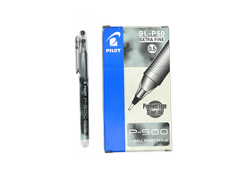 [002841] Pluma P500 0.5 mm P/ Extrafino Negro C/ 12 pzs Pilot