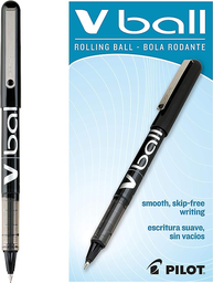 [002842] Pluma VBall 0.5 mm P/ Extrafino Negro C/ 12 pzs Pilot