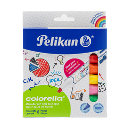 [002881] Marcador Base Agua Colorella Surtido C/ 8 pzs Pelikan
