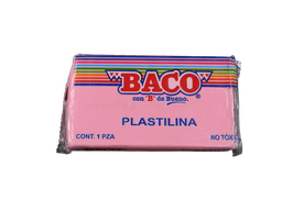 [003140] Plastilina 180 grs 53 Rosa C/ 5 pzs Baco