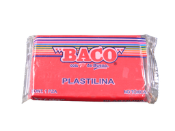 [003141] Plastilina 180 grs 54 Rojo C/ 5 pzs Baco