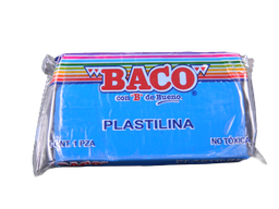 [003143] Plastilina 180 grs 56 Azul Obscuro C/ 5 pzs Baco