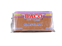 [003145] Plastilina 180 grs 58 Cafe C/ 5 pzs Baco