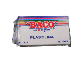 [003147] Plastilina 180 grs 60 Blanco C/ 5 pzs Baco