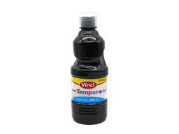 [003318] Pintura Tempera Vinci 473 ml Negro Bujia C/ 4 pzs Dixon
