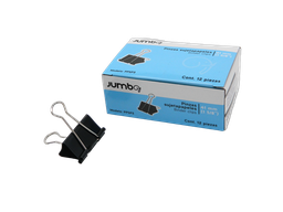 [003453] Binder Clip 41 mm 1 5/8" C/ 12 pzs Jumbo