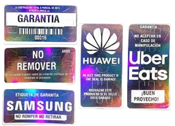 [004588] Holograma Seguridad 51 x 25 mm C/ Impresión Personalizada C/ 1000 pzs