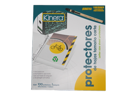 [000164] Protector de Hojas Kinera T/ Carta C/ 100 pzs Azor