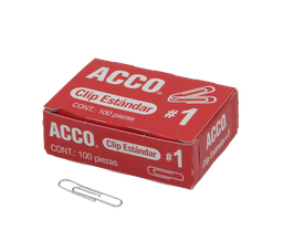 [000008] Clip Estandar #1 C/ 100 pzs Acco
