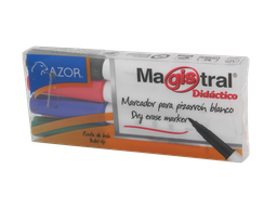 [000149] Marcador Magistral Didactico P/ Fino C/ 4 pzs Azor