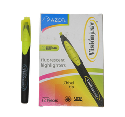 [000153] Marcatexto Vision Jr Amarillo C/ 12 pzs Azor