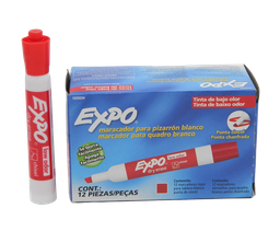 [000334] Marcador P/ Pizarron Expo Rojo C/ 12 pzs Newell