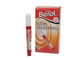 [000669] Pluma Correctora 7 ml C/ 12 pzs Berol Newell