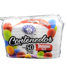 [000766] Contenedor C/ Division 8 x 8 C/ 50 pzs C/ 4 pqts Reyma