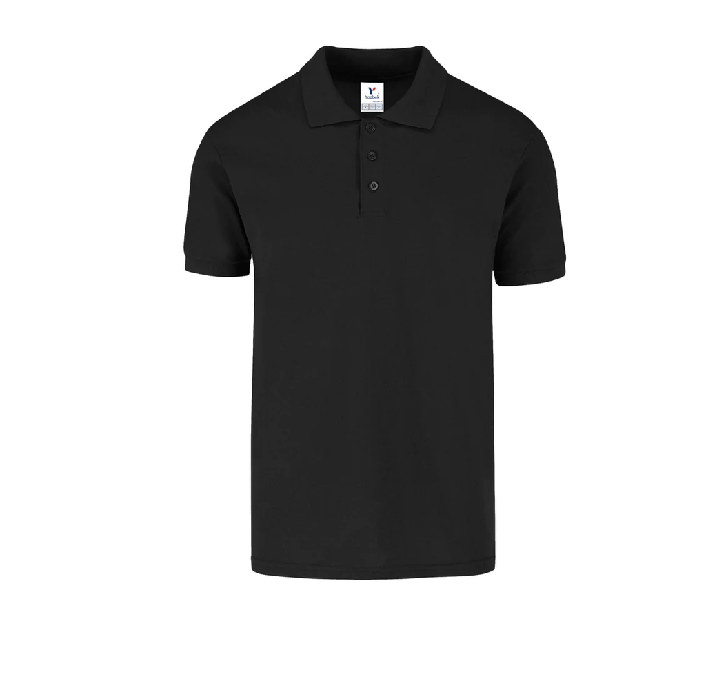 Polo Pique Caballero Manga Corta 50% Algodón 50% Poliester Negro Doble Extra Grande Yazbek