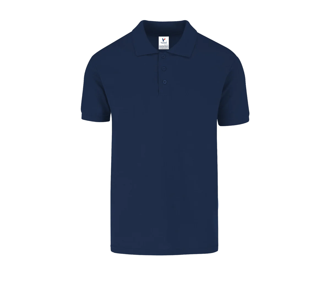 Polo Pique Caballero Manga Corta 50% Algodón 50% Poliester Azul Marino Doble Extra Grande Yazbek