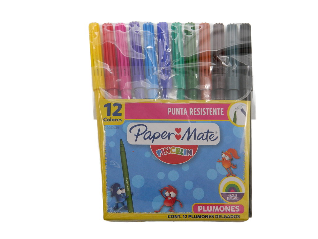 Plumones Pincelin C/ 12 pzs Newell