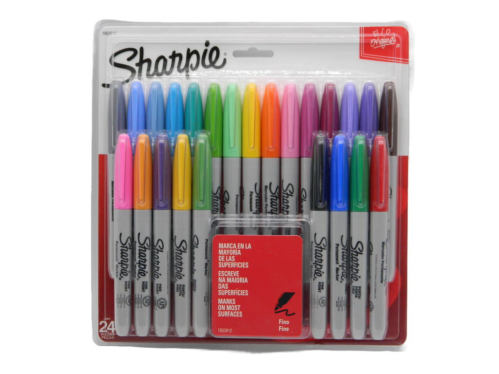 Marcador Sharpie P/ Fino Surtido C/ 24 pzs Newell