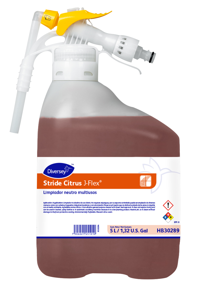 Limpiador Multiusos Neutro Stride Citrus 5 Lts Diversey