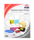 Etiqueta Laser Blanca 4 x 2" C/ 100 hjs Pcm