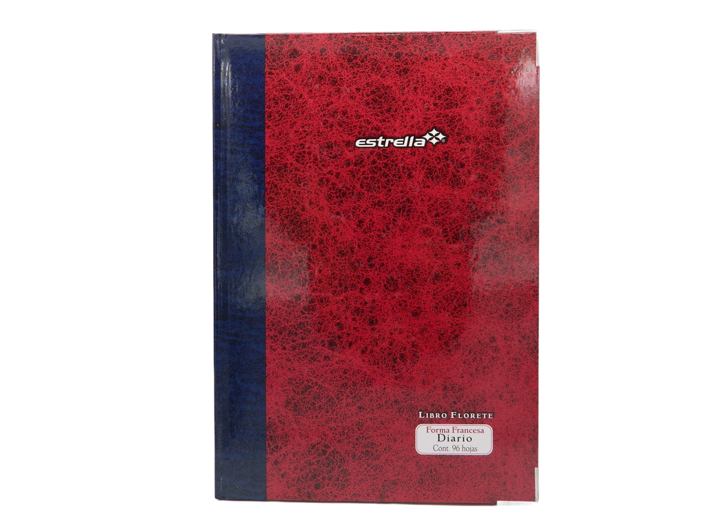 Libro Florete F/ Francesa Diario C/ 96 hjs Estrella
