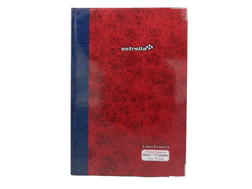 Libro Florete F/ Francesa Mayor 3 Columnas C/ 96 hjs Estrella